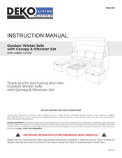 DEKO LIVING COP30007 Manuel D'instructions