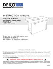 DEKO LIVING COB10008 Manuel D'instructions