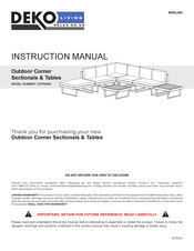 DEKO LIVING COP30008 Manuel D'instructions