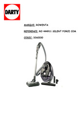 Rowenta SILENCE FORCE COMPACT RO444911 Mode D'emploi