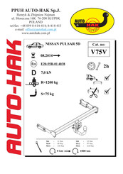 AUTO-HAK V75V Instructions De Montage