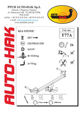 AUTO-HAK T77A Instructions De Montage