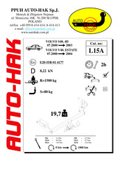 AUTO-HAK L15A Instructions De Montage