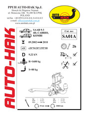 AUTO-HAK SA01A Instructions De Montage