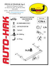 AUTO-HAK G56A Instructions De Montage