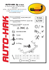 AUTO-HAK G73V Instructions De Montage