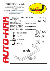 AUTO-HAK K34A Instructions De Montage