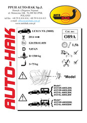 AUTO-HAK O89A Instructions De Montage