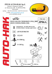 AUTO-HAK JP06A Instructions De Montage