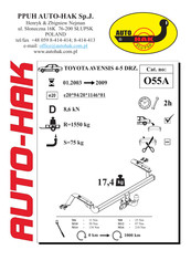 AUTO-HAK O55A Instructions De Montage