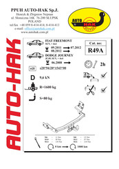 AUTO-HAK R49A Instructions De Montage