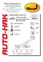 AUTO-HAK D48A Instructions De Montage