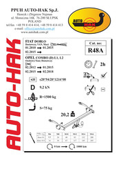 AUTO-HAK R48A Instructions De Montage