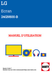 LG UltraGear 24GN600-B Manuel D'utilisation