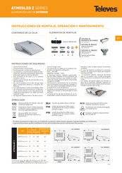 Televes ATMOSLED Z Serie Instructions De Montage, De Fonctionnement Et De Maintenance