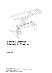 Aria CONSTRUCTEUR APOLLO 2.0 Manuel D'utilisation