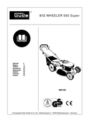 Güde 95100 Mode D'emploi