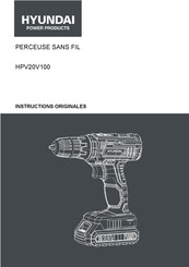 Hyundai power products HPV20V100 Instructions Originales