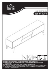 HOMCOM 839-660V00 Instructions De Montage