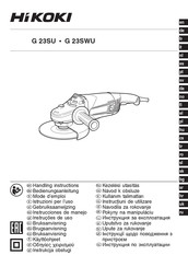 HIKOKI G 23SWU Mode D'emploi