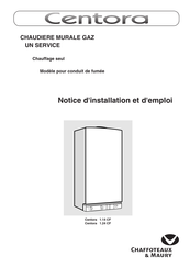 Chaffoteaux & Maury Centora 1.24 CF Notice D'installation Et D'emploi