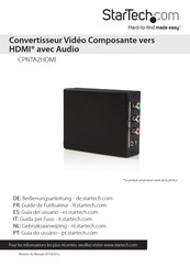 StarTech CPNTA2HDMI Guide De L'utilisateur