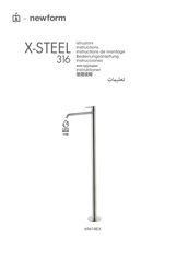 newform X-STEEL 316 69618EX Instructions De Montage