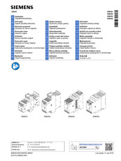 Siemens 3RW302 Instructions De Service Originales