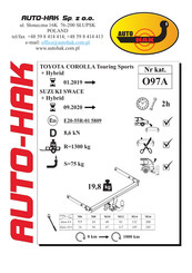 AUTO-HAK O97A Instructions De Montage