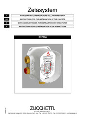 ZUCCHETTI Zetasystem R97800 Instructions Pour L'installation