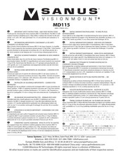 Sanus VisionMount MD115 Instructions De Montage