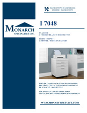 Monarch Specialties I 7048 Instructions D'assemblage