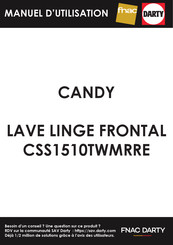 Candy CSS1510TWMRRE Mode D'emploi