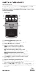 Behringer DR600 Manuel D'utilisation