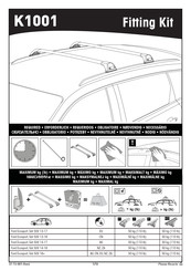 Yakima K1001 Instructions De Montage