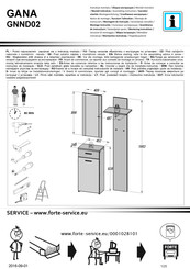 Forte GANA GNND02 Notice De Montage