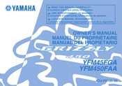 Yamaha YFM45FGA Manuel Du Propriétaire