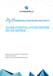 Stormshield XS Serie Guide D'installation Rapide