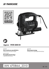 Parkside PSTD 800 E4 Traduction Des Instructions D'origine