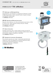 S+S Regeltechnik HYGRASGARD TW-wModbus Notice D'instruction