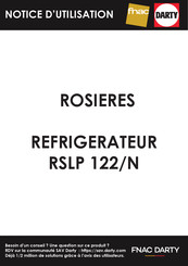 ROSIERES RSLP 122/N Manuel D'entretien Et D'utilisation