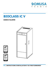 DOMUSA TEKNIK BIOCLASS iC V Instructions D'installation Et De Fonctionnement