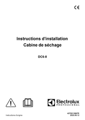 Electrolux Professional DC6-8 Instructions D'installation