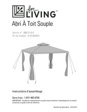 for Living A101003501 Instructions D'assemblage