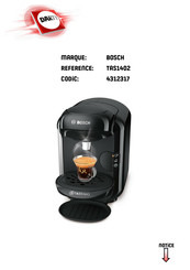 Bosch TASSIMO VIVY TAS1402 Mode D'emploi