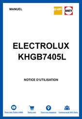 Electrolux KHGB7405L Notice D'utilisation