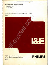 Philips PM2521 Notice D'emploi