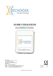 ECHODIA AUDIOSCHOOL Guide Utilisateur