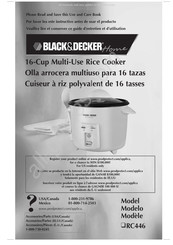 Black & Decker Home RC446 Mode D'emploi