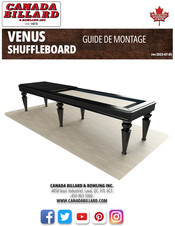 CANADA BILLARD & BOWLING INC VENUS Guide De Montage